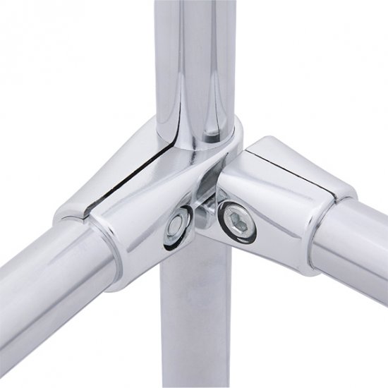 Соединитель 3-х труб поворотный ⌀25 хром