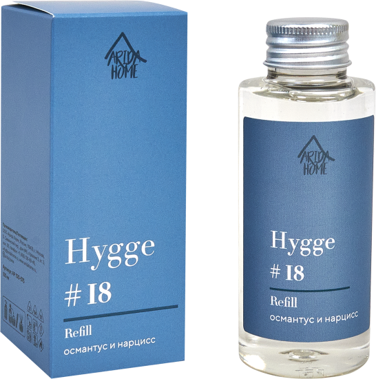 Наполнитель для ароматического диффузора Arida Home Hygge 18 Османтус/нарцисс 100 мл