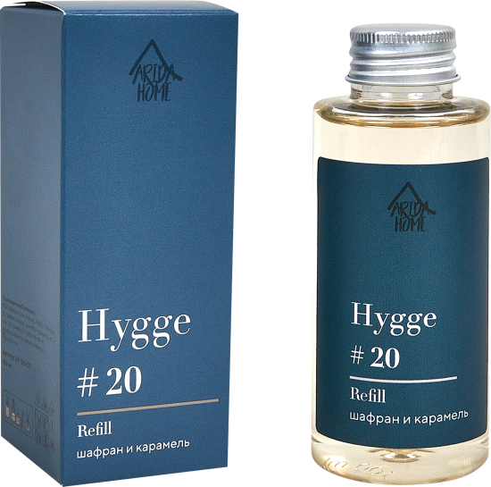Наполнитель для ароматического диффузора Arida Home Hygge 20 Шафран/карамель 100 мл