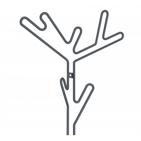 Вешалка настенная металлическая 9 крючков антрацит Sheffilton SHT-WH37