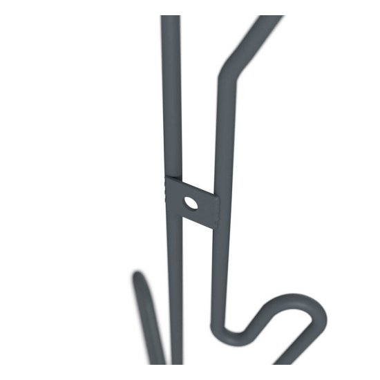 Вешалка настенная металлическая 9 крючков антрацит Sheffilton SHT-WH37