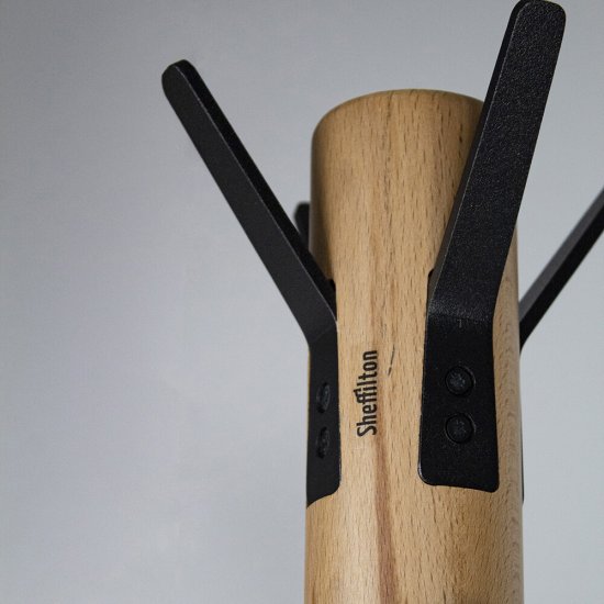 Вешалка напольная металлическая 12 крючков черный муар Sheffilton SHT-CR26