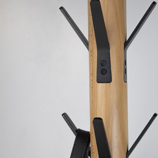 Вешалка напольная металлическая 12 крючков черный муар Sheffilton SHT-CR26