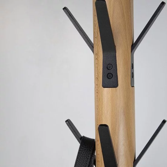 Вешалка напольная металлическая 12 крючков черный муар Sheffilton SHT-CR26