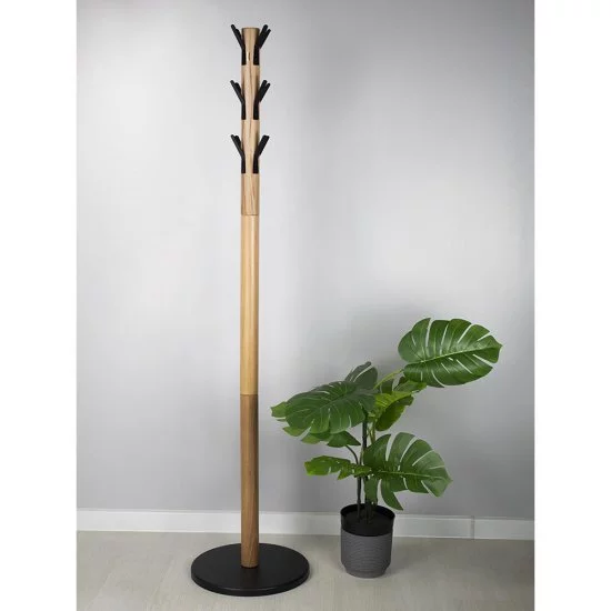 Вешалка напольная металлическая 12 крючков черный муар Sheffilton SHT-CR26