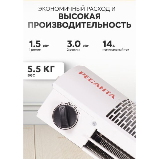 Завеса тепловая Ресанта ТЗ-3С 3000 Вт (67/6/1)