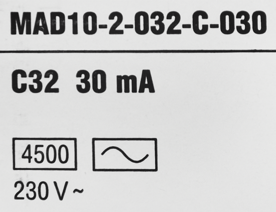 Автомат дифференциальный АД12 2Р 32А 30мА ИЭК
