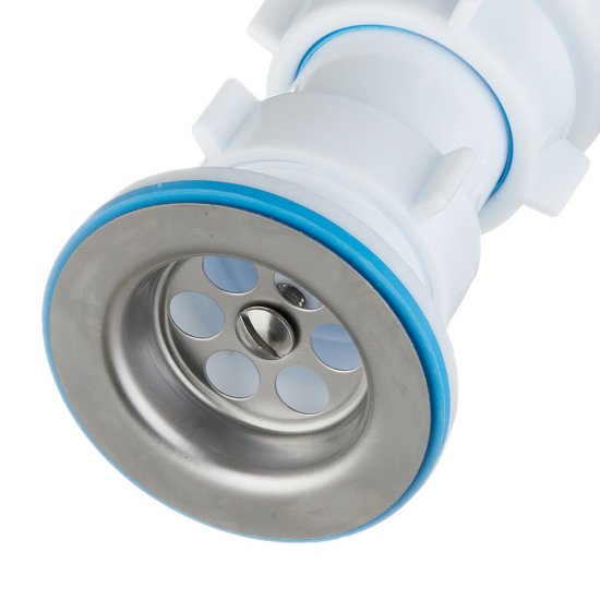 Сифон для раковины и мойки АНИ пласт 1 1/2х40 мм с выпуском d70 мм с соединением 40/50 мм (A0115)