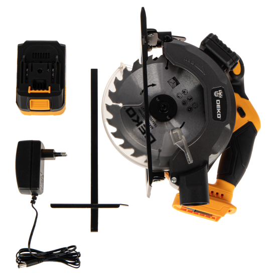Пила циркулярная аккумуляторная Deko DKCS20V 084-1039, 20 В Li-Ion 4 Ач