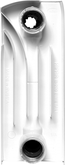 Радиатор секционный Rifar Base 200/100 биметалл 12 секций боковое подключение цвет белый