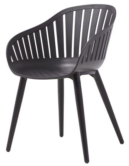 Кресло садовое Naterial Idunn 54.8x54.4x79.8 см алюминий цвет черный