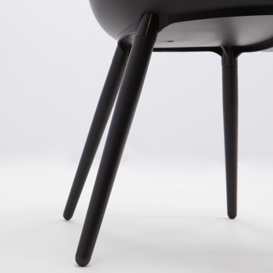 Кресло садовое Naterial Idunn 54.8x54.4x79.8 см алюминий цвет черный