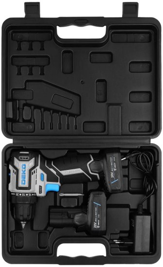 Дрель-шуруповерт аккумуляторная бесщеточная Deko Sharker Pro 084-1035, 20 В 2x2 Ач