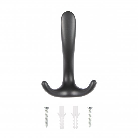 Мебельный крючок N00-N00-MGR 20 см ЦАМ графит