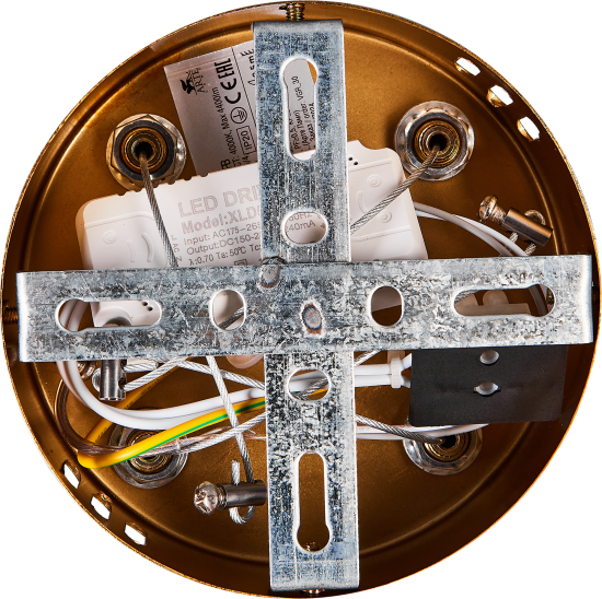 Люстра подвесная светодиодная Arte Lamp Gracia 15 м² нейтральный белый свет цвет медный