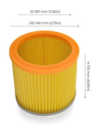 Фильтр воздушный Zugel ZSF03P, для пылесосов Dexter/Rowenta/Black&Decker