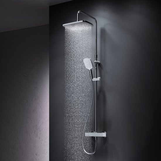 Душевая система AM.PM Flash F079SQ400 с термостатом 3 режима цвет хром