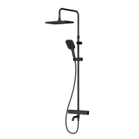 Душевая система AM.PM Flash F079SQ522 с термостатом 3 режима цвет черный матовый