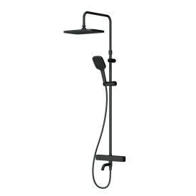 Душевая система AM.PM Flash F079SQ522 с термостатом 3 режима цвет черный матовый