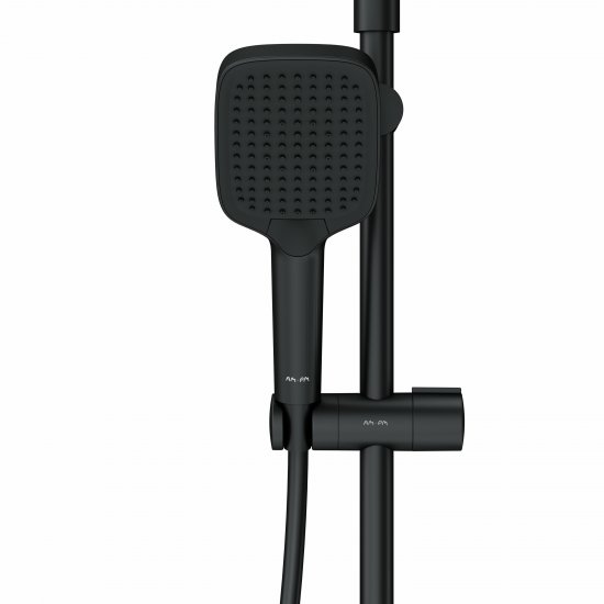 Душевая система AM.PM Flash F079SQ522 с термостатом 3 режима цвет черный матовый