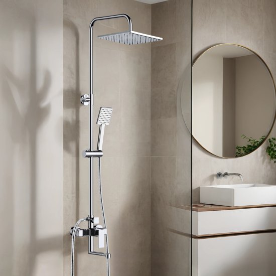 Душевая система Esko Annecy STS03 со смесителем 3 режима цвет хром