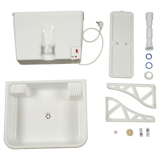 Водонагреватель наливной с раковиной ДТРД 17 л пластиковый бак