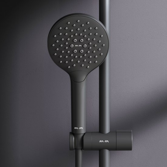 Душевая система AM.PM Moxie F079M922 со смесителем 3 режима цвет черный матовый