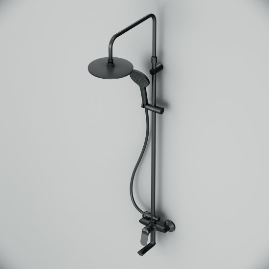 Душевая система AM.PM Moxie F079M922 со смесителем 3 режима цвет черный матовый