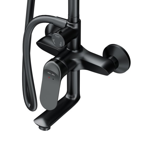 Душевая система AM.PM Moxie F079M922 со смесителем 3 режима цвет черный матовый