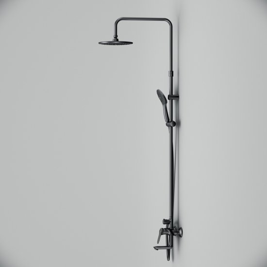 Душевая система AM.PM Moxie F079M922 со смесителем 3 режима цвет черный матовый