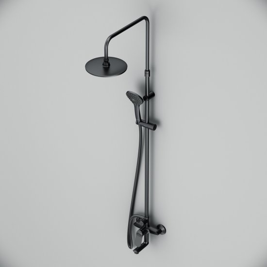 Душевая система AM.PM Moxie F079M922 со смесителем 3 режима цвет черный матовый