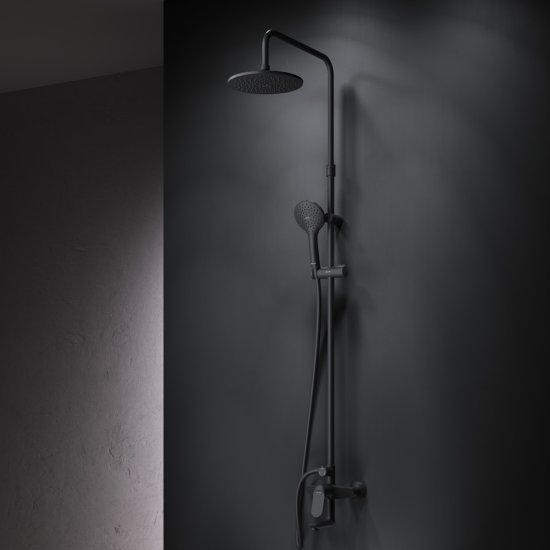 Душевая система AM.PM Moxie F079M922 со смесителем 3 режима цвет черный матовый