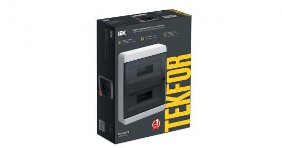 Щит распределительный навесной IEK Tekfor TF5-KP12-N-24-41-K01-K03 ЩРН-П-24 24 модуля IP41 пластик цвет белый