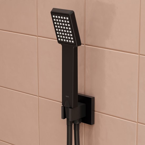 Подключение для душевого шланга Iddis Folk FOLBL00i62 цвет черный матовый