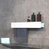 Полка для ванной Flow Skyline с полотенцедержателем 700х92х90 мм металл белая (Fl-sky-d70л-б)