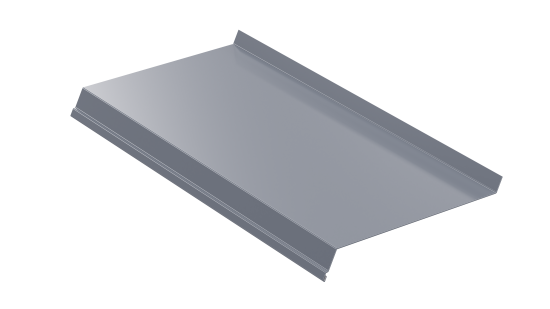 Отлив 150x2000 мм цвет темно-серый