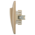 Переключатель встраиваемый Systeme Electric Blanca 2 клавиши цвет титановый