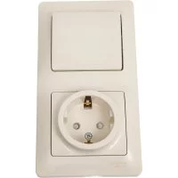 Розетка и выключатель Systeme Electric Glossa