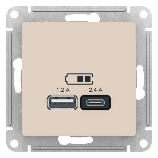 Usb розетка Systeme Electric AtlasDesign