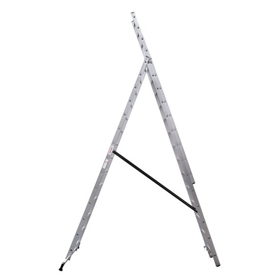 Лестница алюминиевая трансформер трехсекционная 14 ступеней Новая высота бытовая