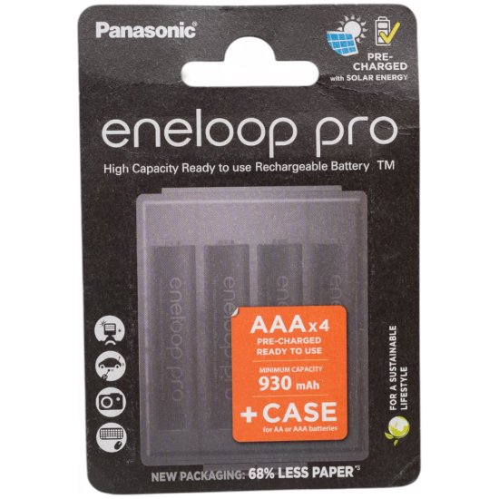 Аккумуляторы Panasonic eneloop pro BK-4HCDEC4BE