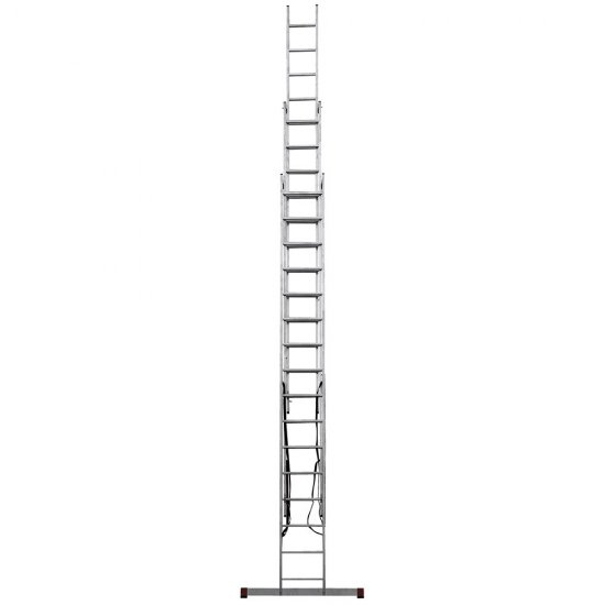 Лестница алюминиевая трансформер трехсекционная 16 ступеней Новая высота профессиональная