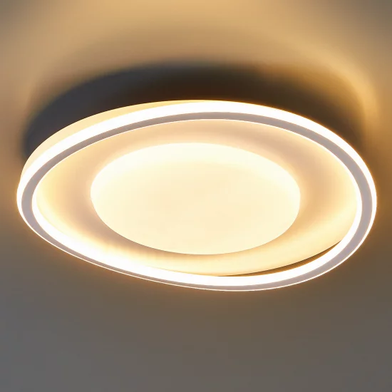 Светильник потолочный светодиодный Arte Lamp Maypole 5570 лм с пультом управления 25 м² регулируемый белый свет цвет белый