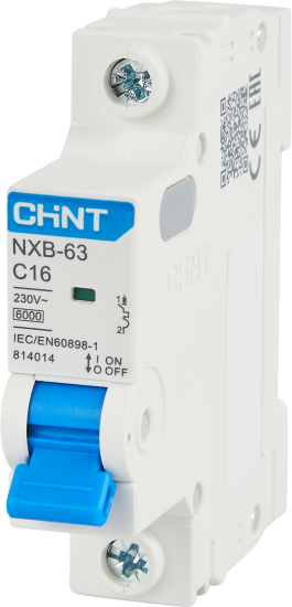 Автоматический выключатель CHINT NXB-63 1P C16 А 6 кА