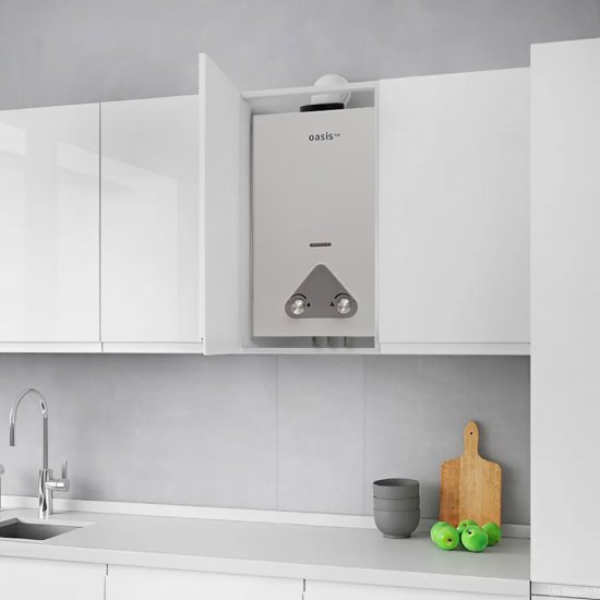 Колонка газовая Oasis Eco W-24 12 л/мин цвет белый