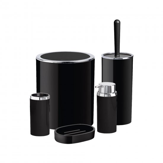 Контейнер для мусора Fixsen Round Black FX-454-6 5 л пластик цвет черный