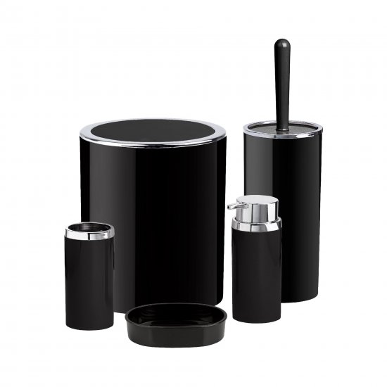 Контейнер для мусора Fixsen Round Black FX-454-6 5 л пластик цвет черный