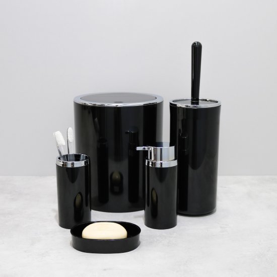 Контейнер для мусора Fixsen Round Black FX-454-6 5 л пластик цвет черный