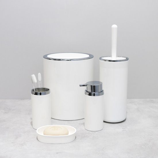 Контейнер для мусора Fixsen Round White FX-451-6 5 л пластик цвет белый