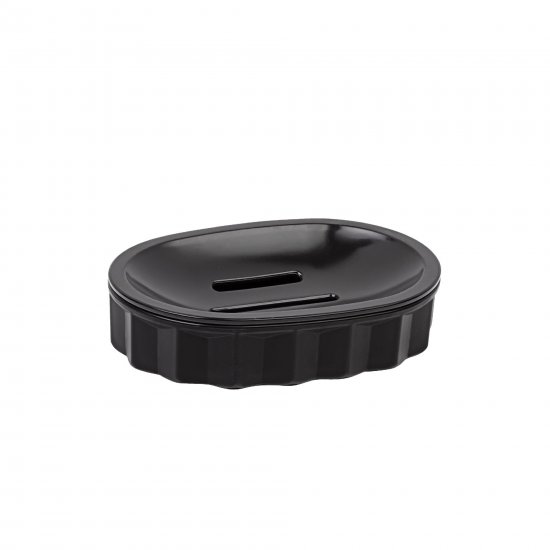 Мыльница Fixsen Diamond Black FX-464-4 пластик цвет черный